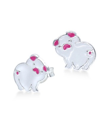 White Pig Kids Stud Earring STS-3807 (CO1)